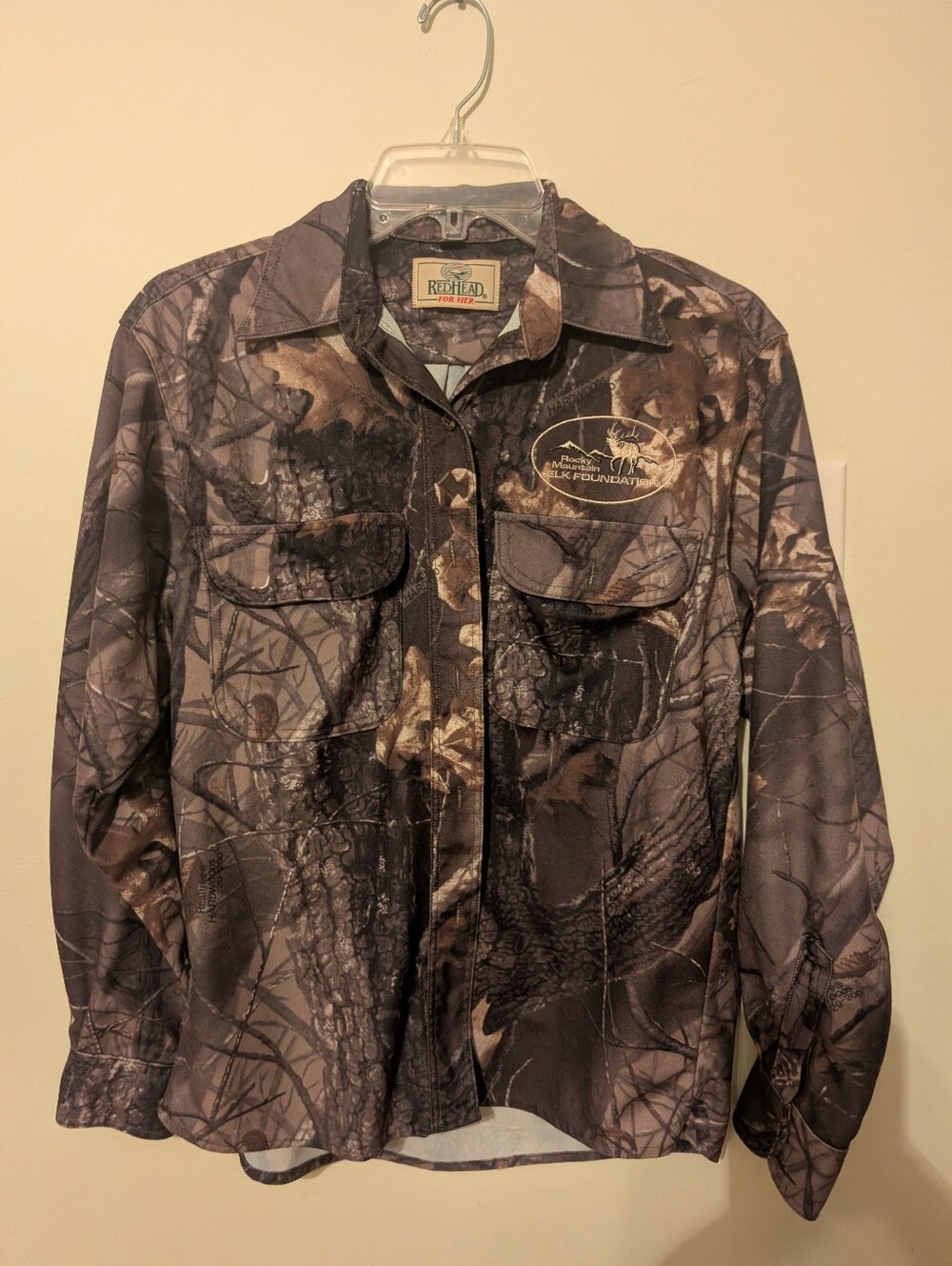 Vintage RedHead Women's Camouflage Field Jacket - Brown/Gray, Med